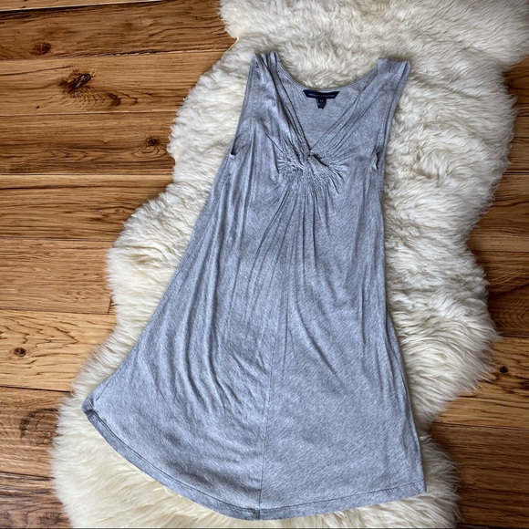 French Connection Twist Front Grey Tank Dress XS - Picture 14 of 14